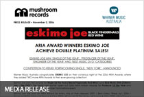 Eskimo Joe Media Release